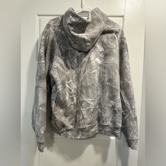 Abercrombie & fitch Essential Popover Hoodie, Light Gray Camo, camo hoodie - Picture 3 of 8